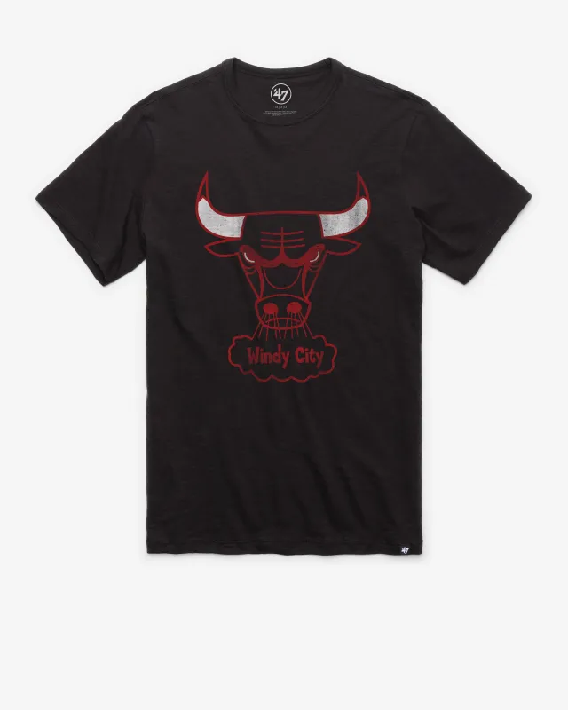 CHICAGO BULLS HARDWOOD CLASSICS GRIT '47 SCRUM TEE sold by 47