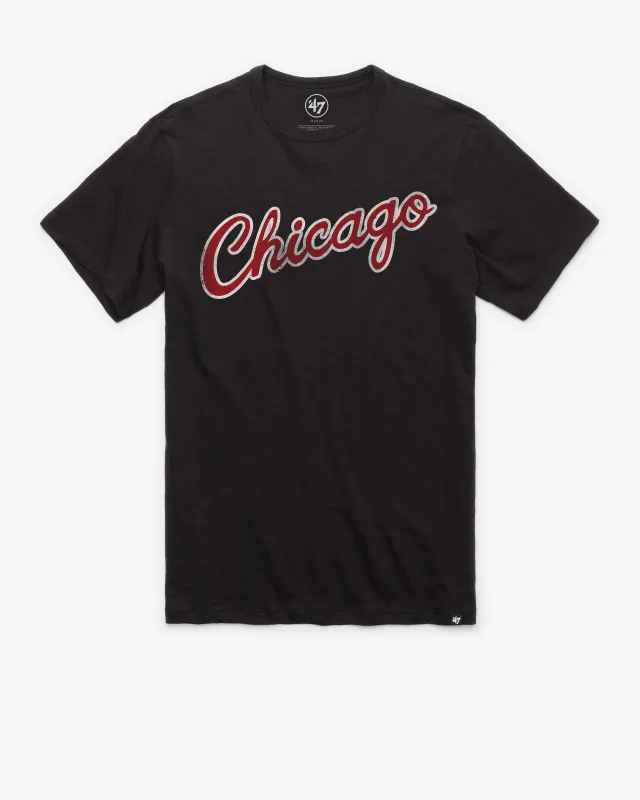 CHICAGO BULLS HARDWOOD CLASSICS GRIT WORDMARK '47 SCRUM TEE sold by 47