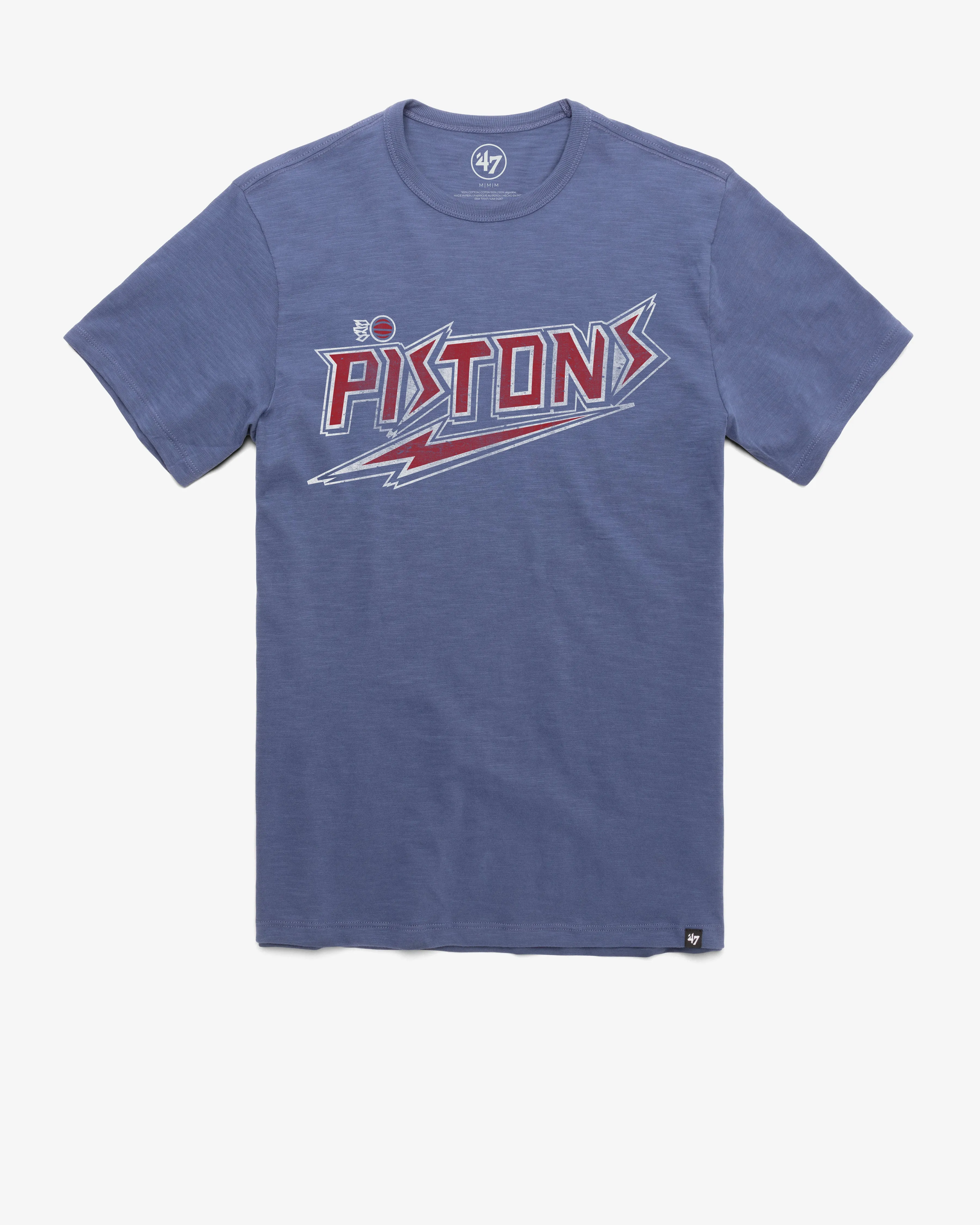 DETROIT PISTONS HARDWOOD CLASSICS GRIT WORDMARK '47 SCRUM TEE sold by 47