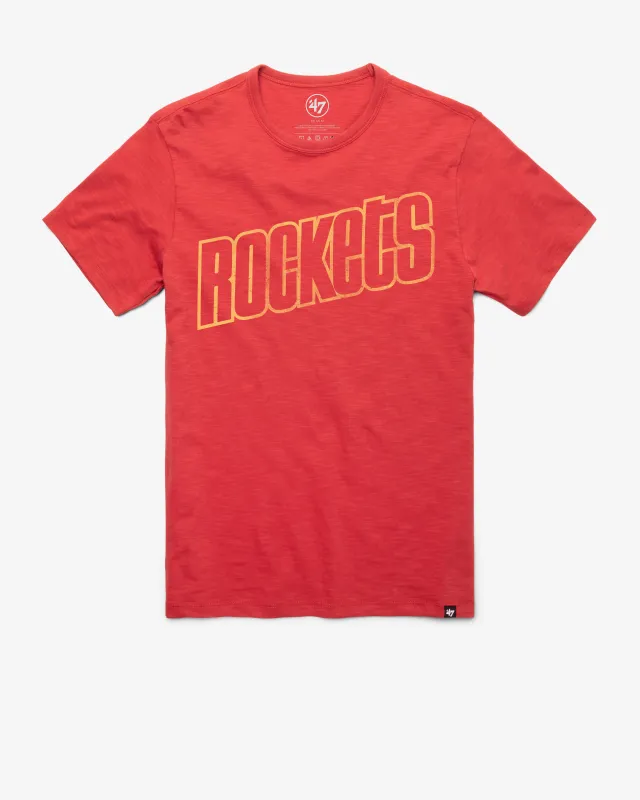 HOUSTON ROCKETS HARDWOOD CLASSICS GRIT WORDMARK '47 SCRUM TEE sold by 47