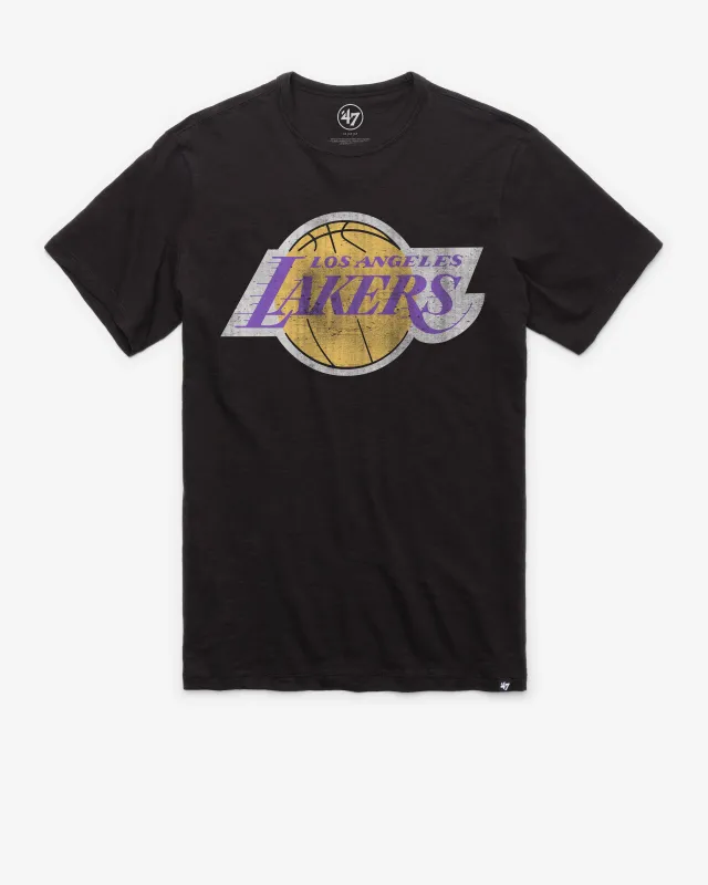 LOS ANGELES LAKERS HARDWOOD CLASSICS GRIT '47 SCRUM TEE sold by 47