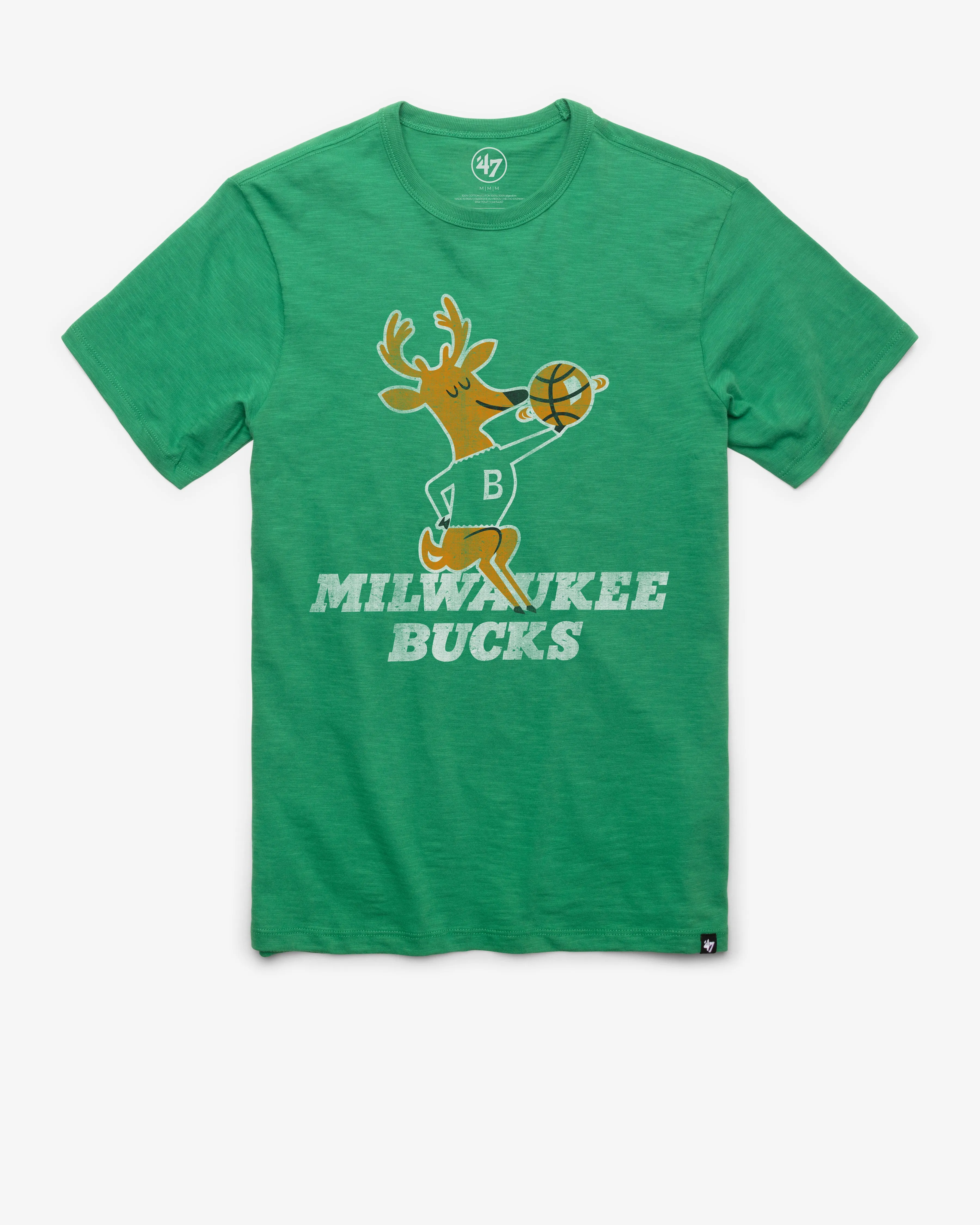 MILWAUKEE BUCKS HARDWOOD CLASSICS GRIT '47 SCRUM TEE sold by 47