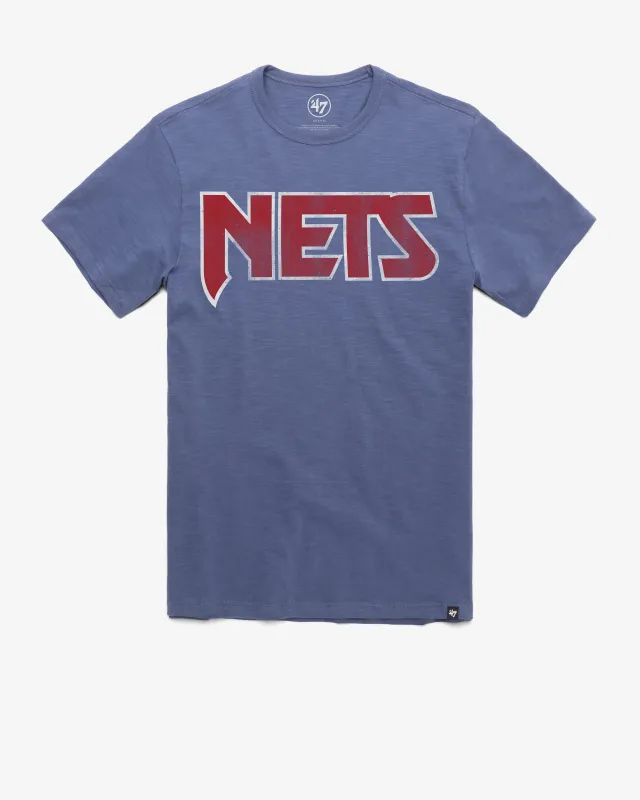 NEW JERSEY NETS HARDWOOD CLASSICS GRIT WORDMARK '47 SCRUM TEE sold by 47