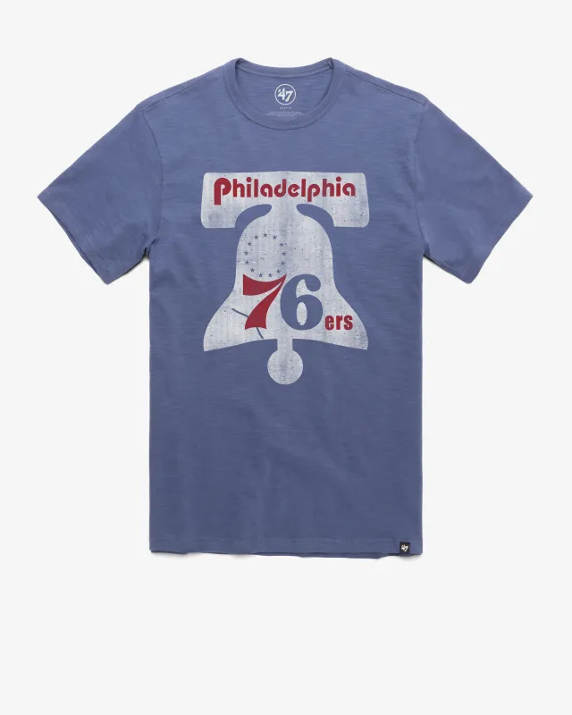 PHILADELPHIA 76ERS HARDWOOD CLASSICS GRIT '47 SCRUM TEE sold by 47