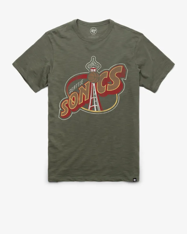 SEATTLE SUPERSONICS HARDWOOD CLASSICS GRIT '47 SCRUM TEE sold by 47