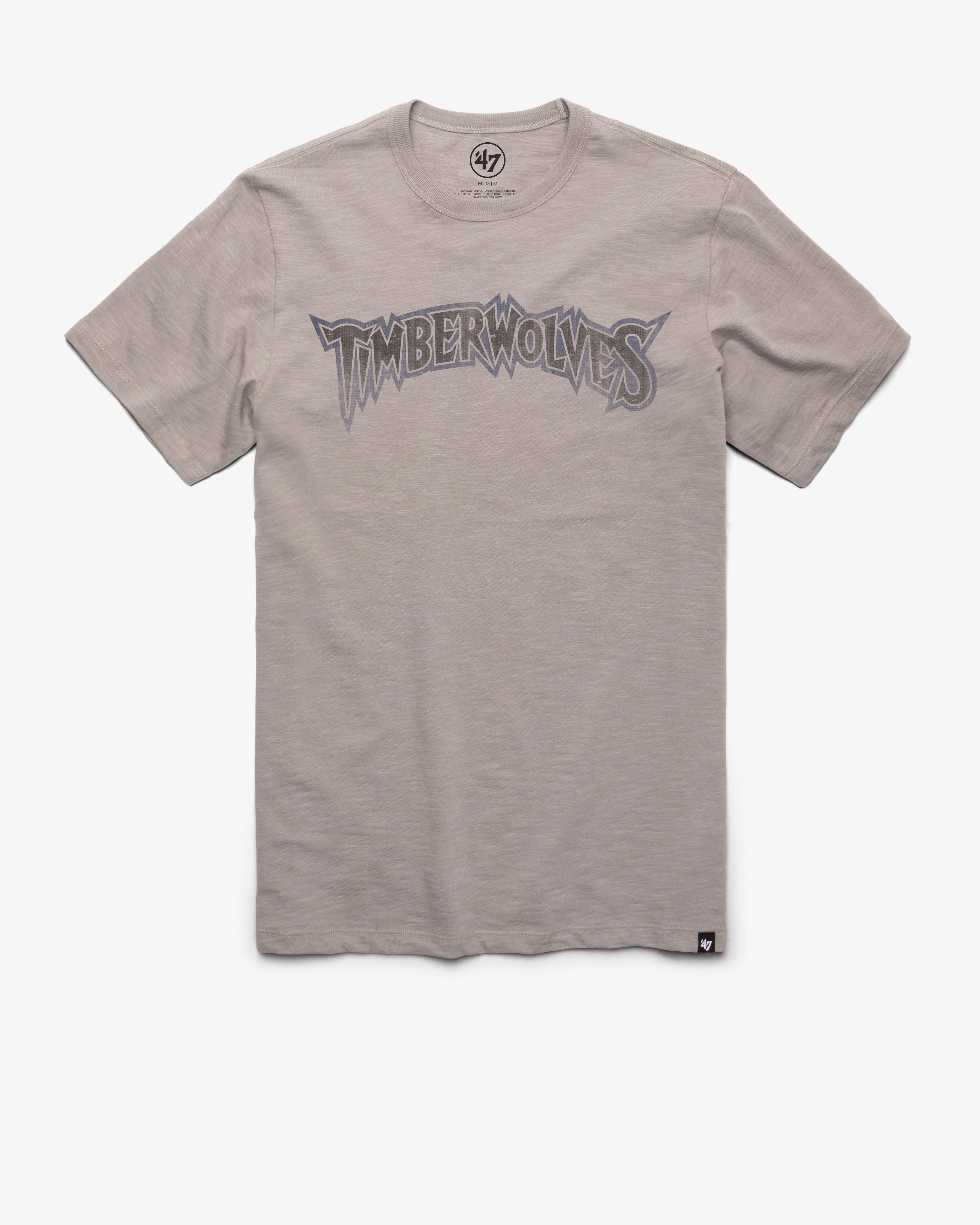 MINNESOTA TIMBERWOLVES HARDWOOD CLASSICS GRIT WORDMARK '47 SCRUM TEE sold by 47