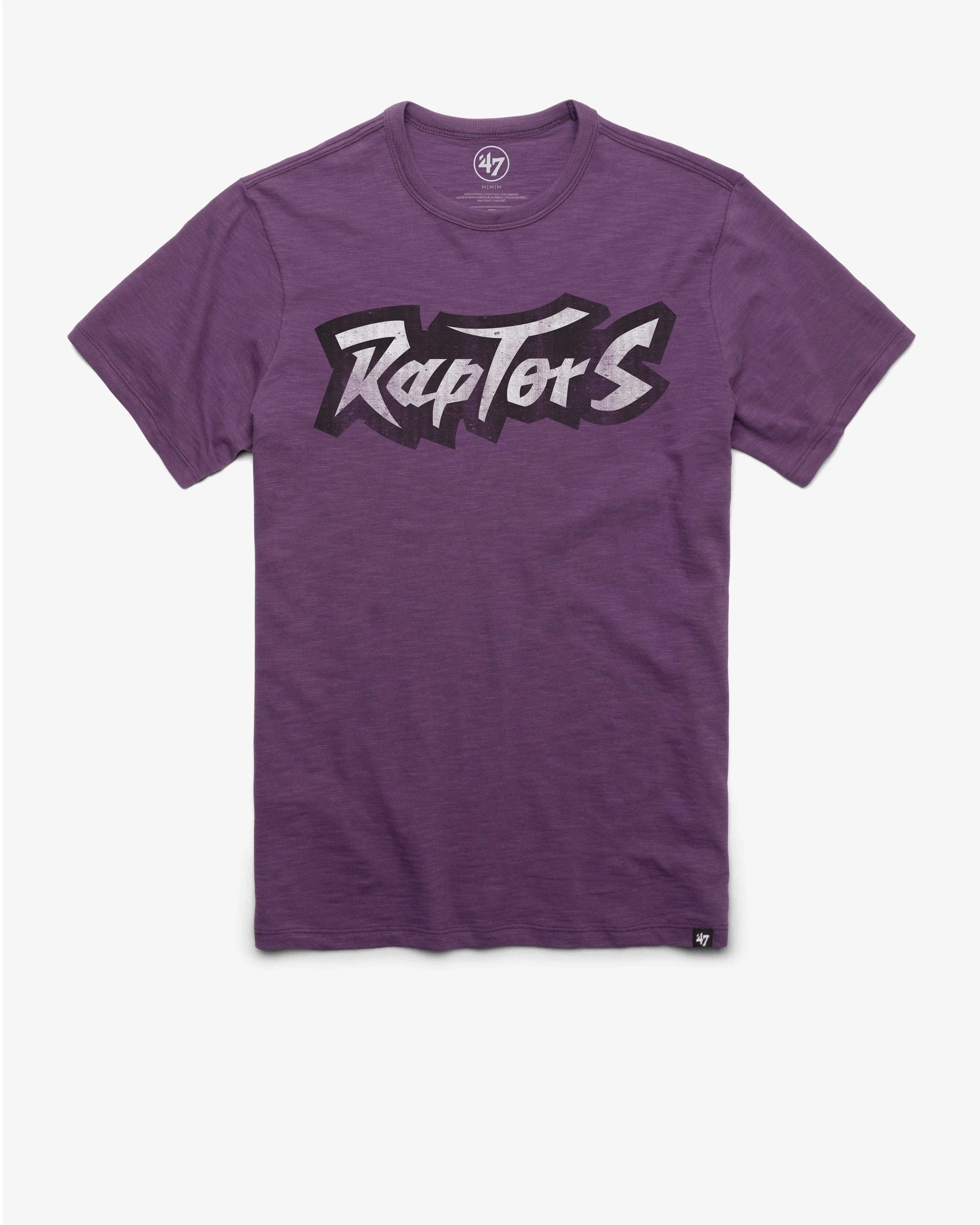 TORONTO RAPTORS HARDWOOD CLASSICS GRIT WORDMARK '47 SCRUM TEE sold by 47
