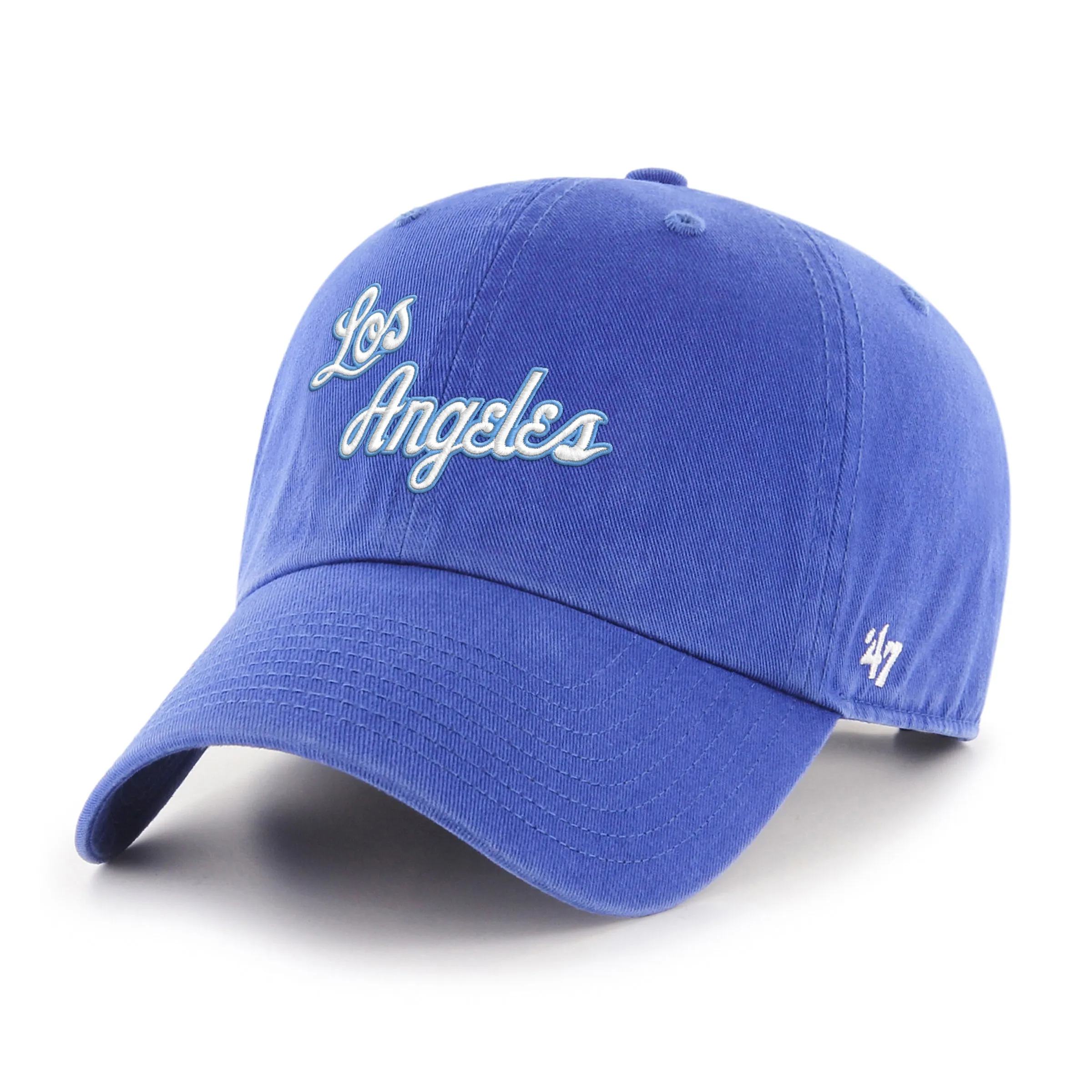 LOS ANGELES LAKERS HARDWOOD CLASSICS SCRIPT '47 CLEAN UP sold by 47