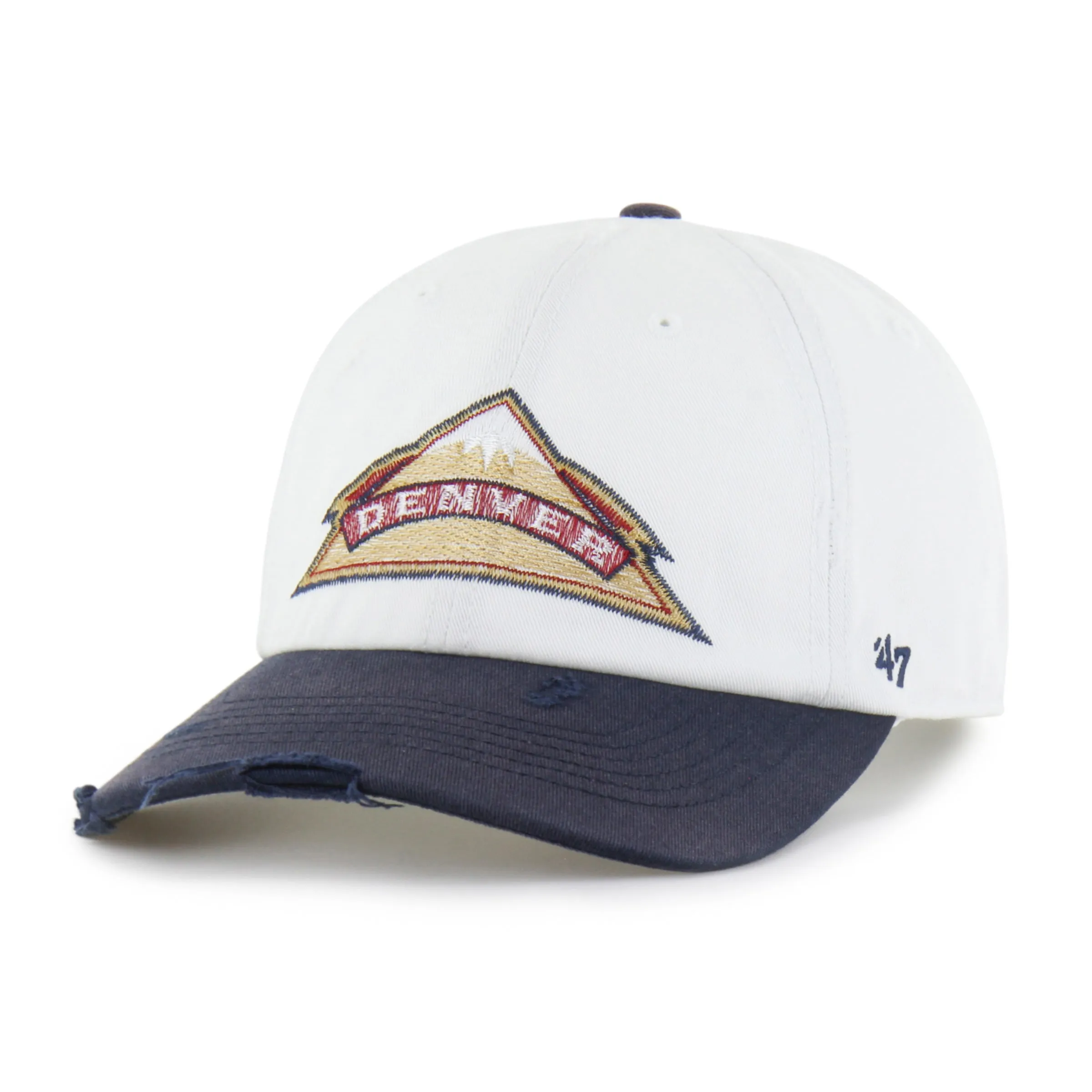 DENVER NUGGETS HARDWOOD CLASSICS WORN SCRIPT '47 CLEAN UP MF MID FIT sold by 47