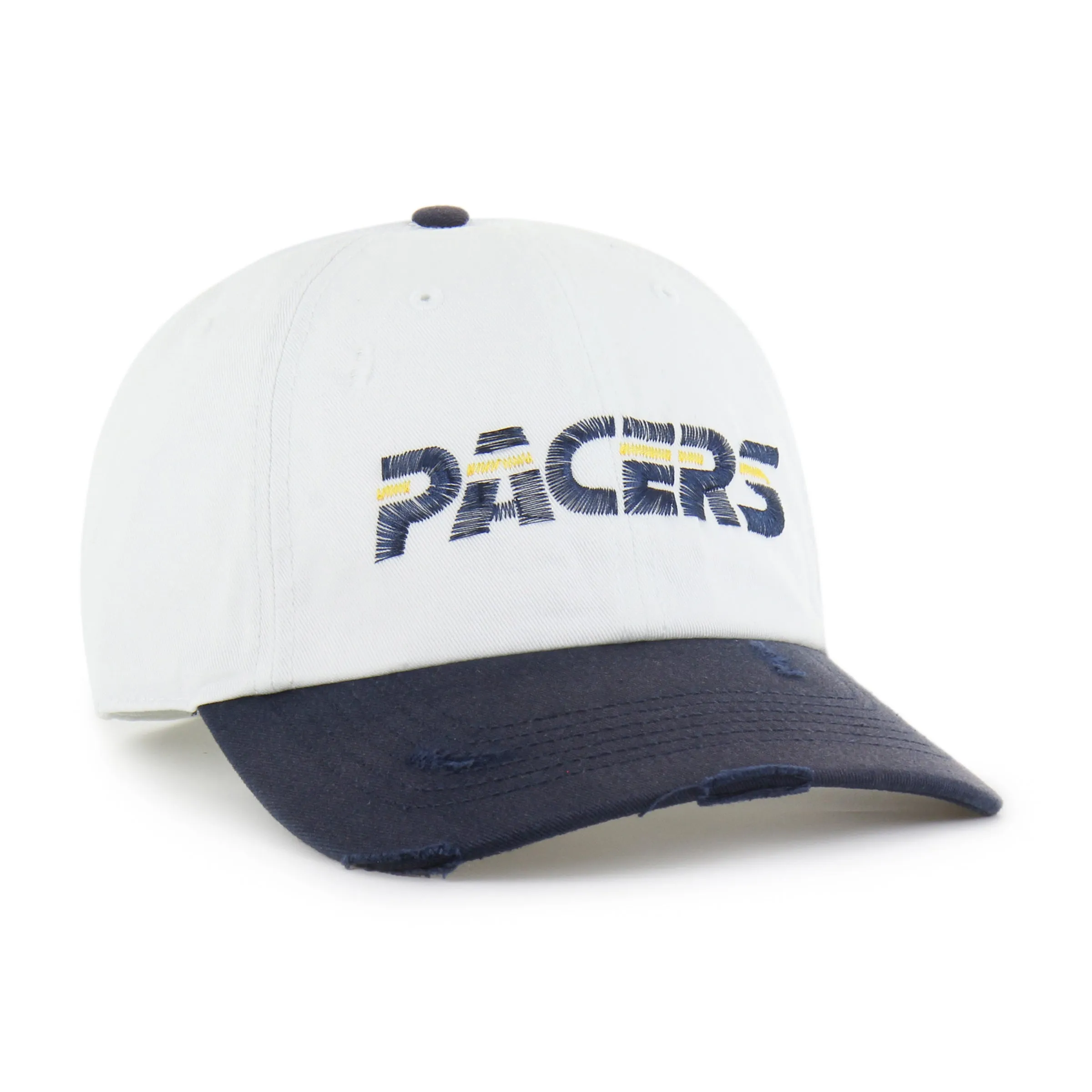 INDIANA PACERS HARDWOOD CLASSICS WORN SCRIPT '47 CLEAN UP MF MID FIT sold by 47 product image thumbnail 3