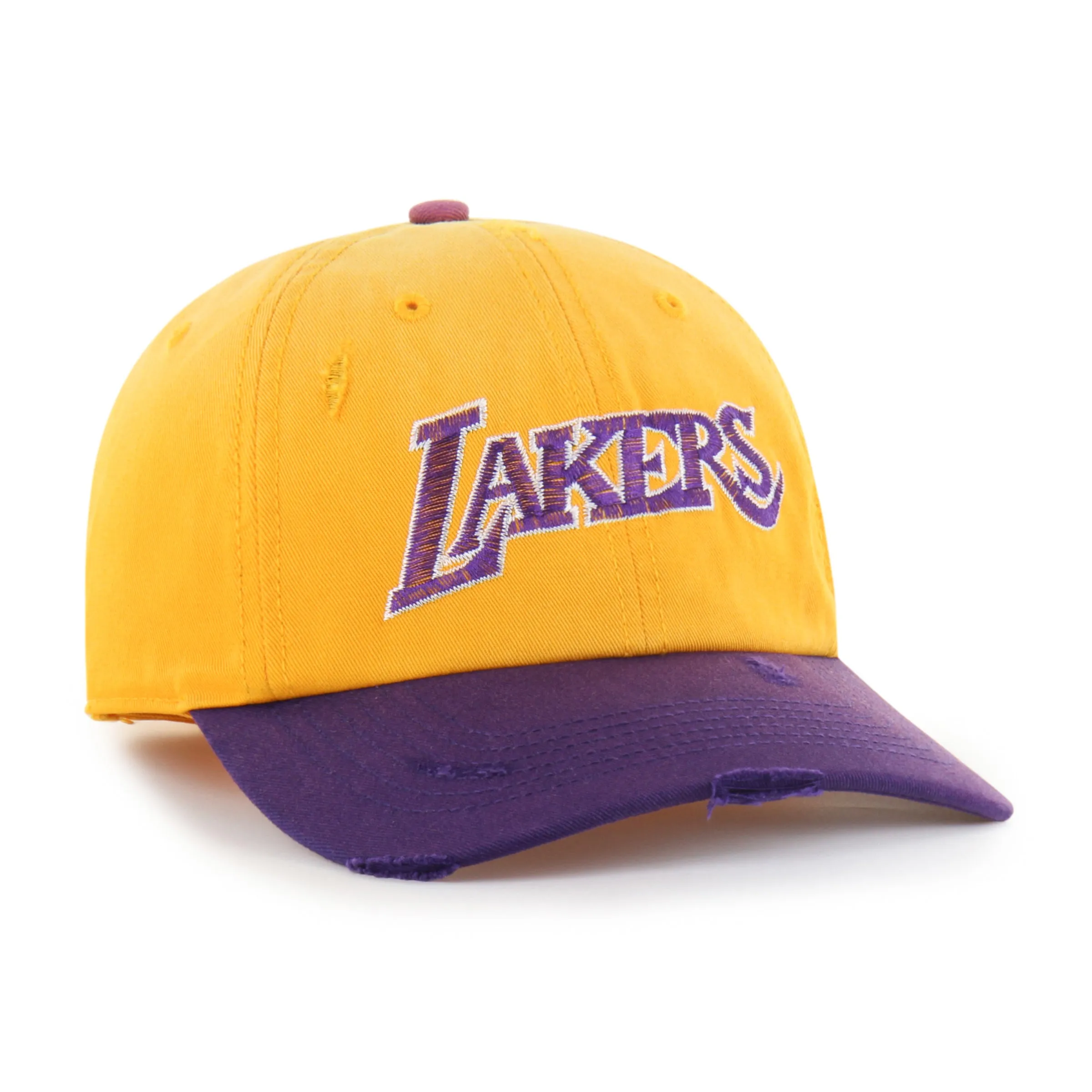 LOS ANGELES LAKERS HARDWOOD CLASSICS WORN SCRIPT '47 CLEAN UP MF MID FIT sold by 47 product image thumbnail 3