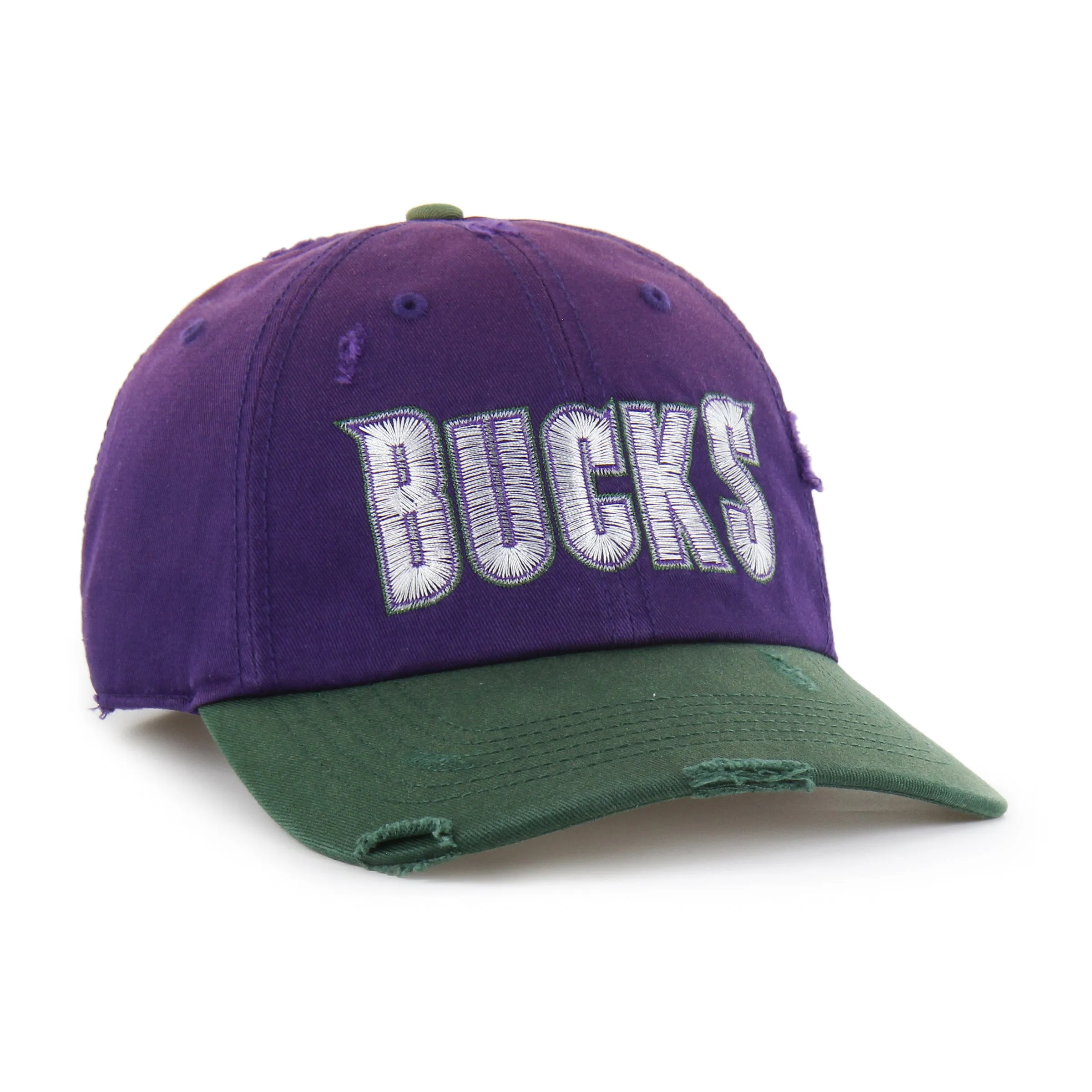 MILWAUKEE BUCKS HARDWOOD CLASSICS WORN SCRIPT '47 CLEAN UP MF MID FIT sold by 47 product image thumbnail 3