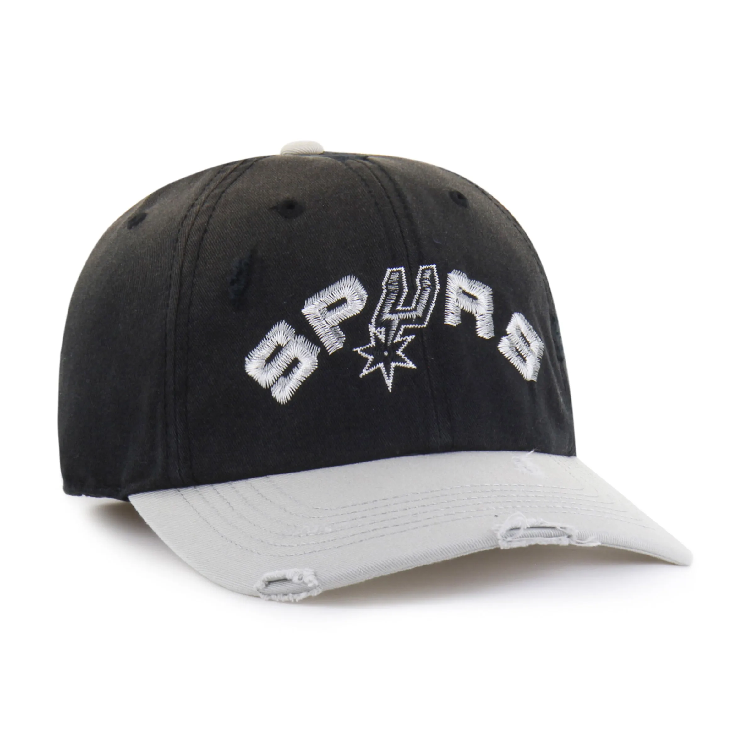 SAN ANTONIO SPURS HARDWOOD CLASSICS WORN SCRIPT '47 CLEAN UP MF MID FIT sold by 47 product image thumbnail 3