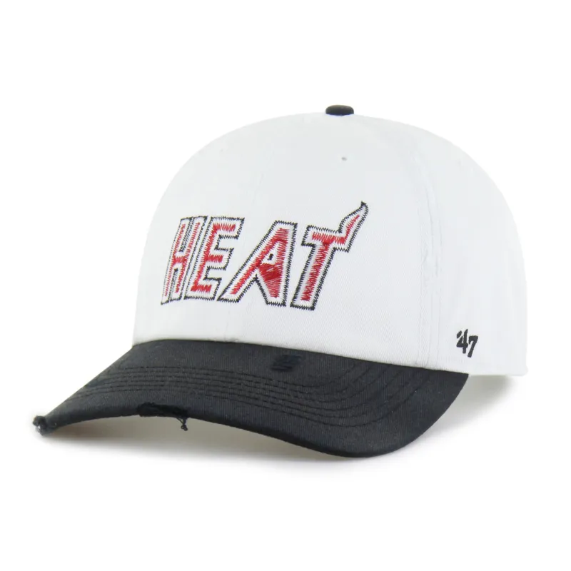 MIAMI HEAT HARDWOOD CLASSICS WORN SCRIPT '47 CLEAN UP MF MID FIT sold by 47
