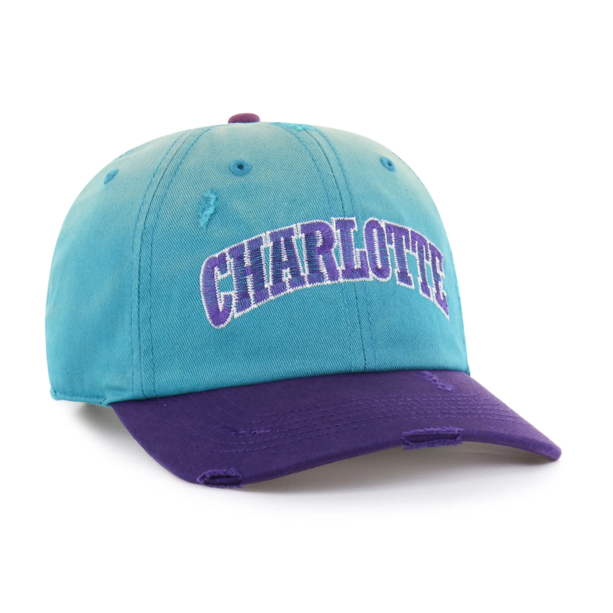CHARLOTTE HORNETS HARDWOOD CLASSICS WORN SCRIPT '47 CLEAN UP MF MID FIT sold by 47 product image thumbnail 3