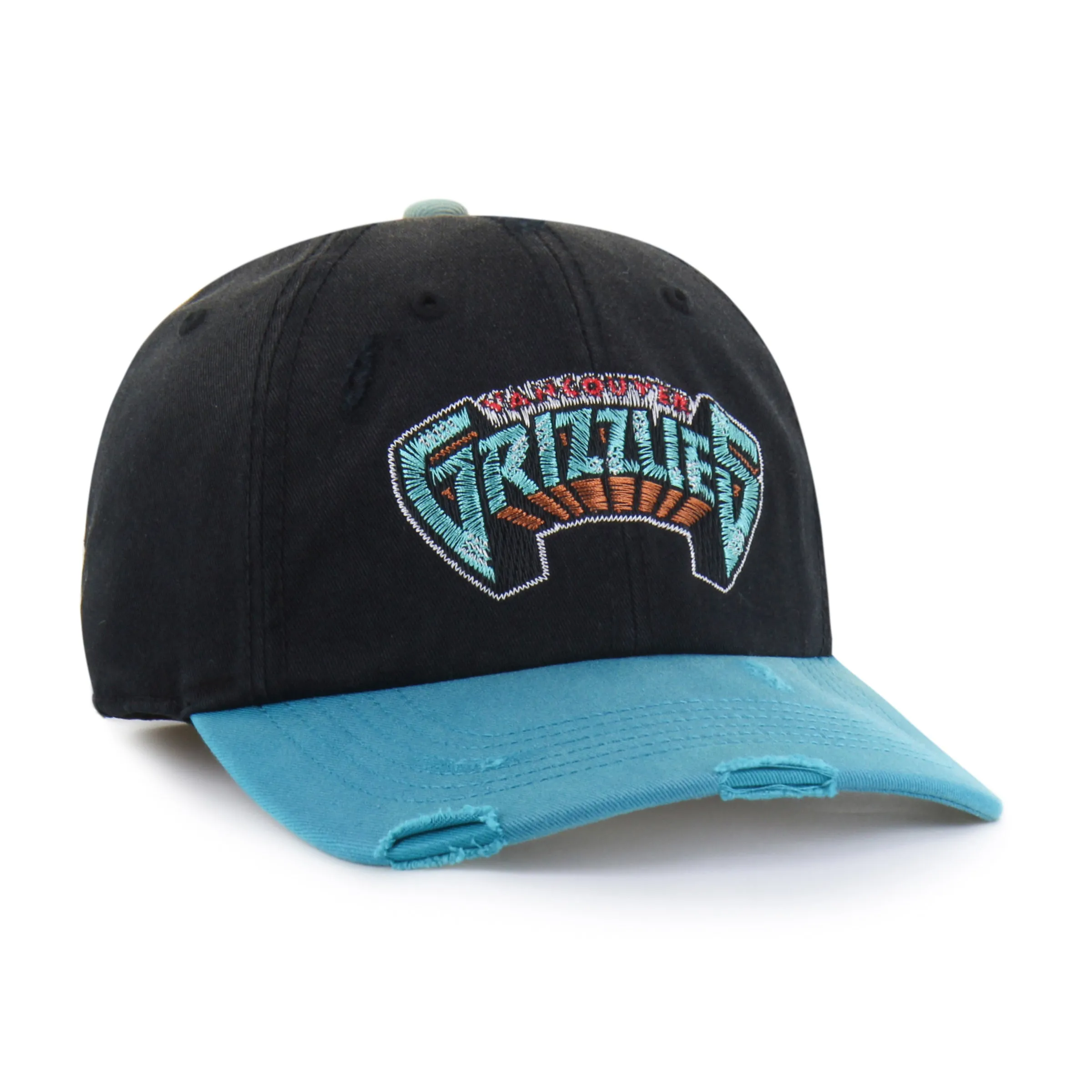 VANCOUVER GRIZZLIES HARDWOOD CLASSICS WORN SCRIPT '47 CLEAN UP MF MID FIT sold by 47 product image thumbnail 3