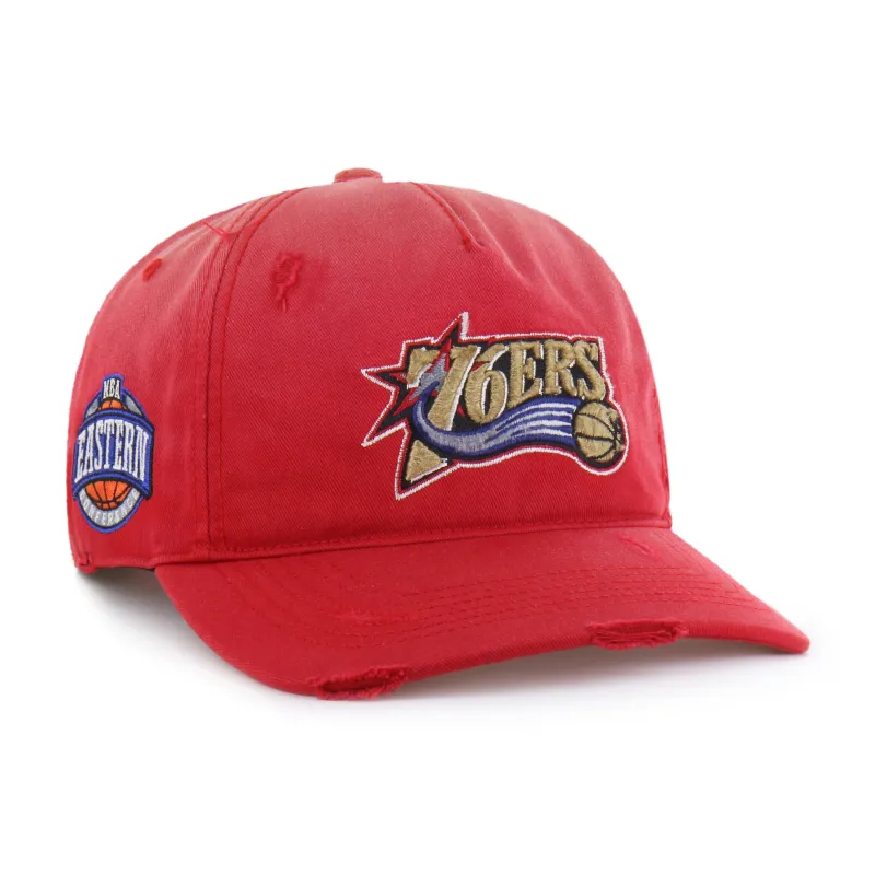 PHILADELPHIA 76ERS HARDWOOD CLASSICS WORN '47 HITCH LC LOW CROWN made by 47