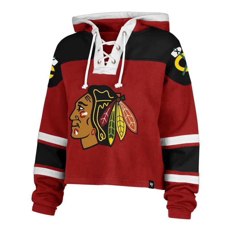 CHICAGO BLACKHAWKS CROPPED SUPERIOR '47 LACER HOOD WOMENS sold by 47