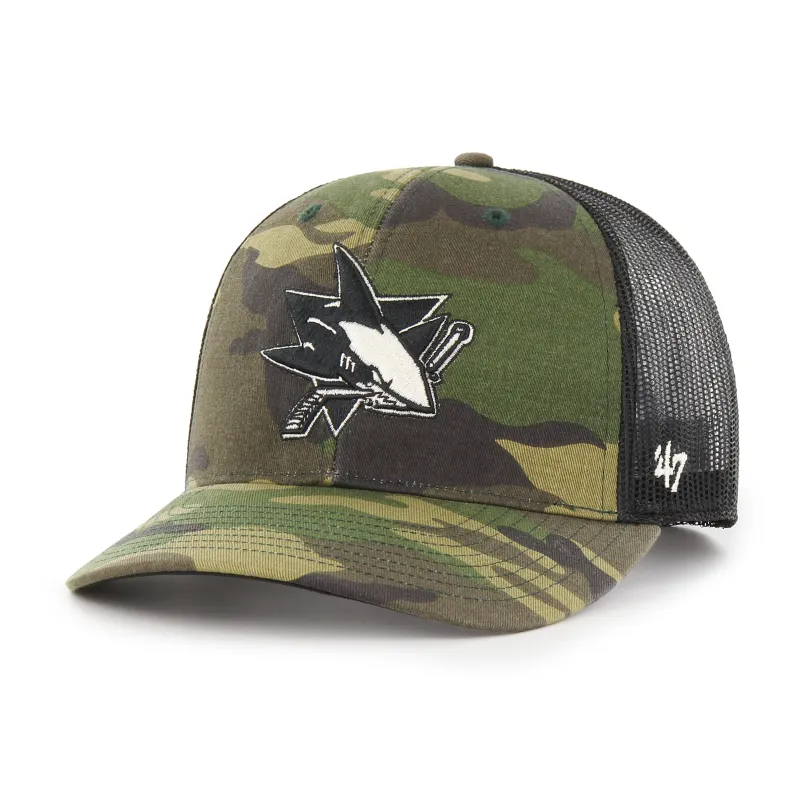 SAN JOSE SHARKS CAMO '47 TRUCKER sold by 47