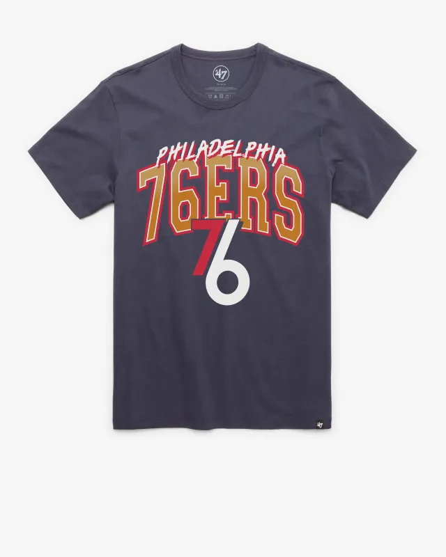 PHILADELPHIA 76ERS CITY EDITION SWISH FADE '47 FRANKLIN TEE sold by 47
