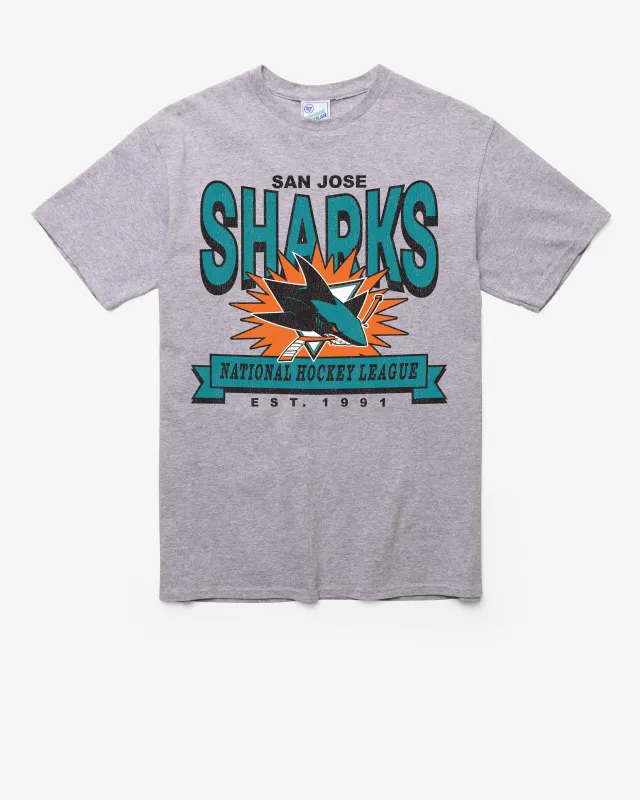 SAN JOSE SHARKS TWELVE SIX VINTAGE '47 TUBULAR TEE sold by 47