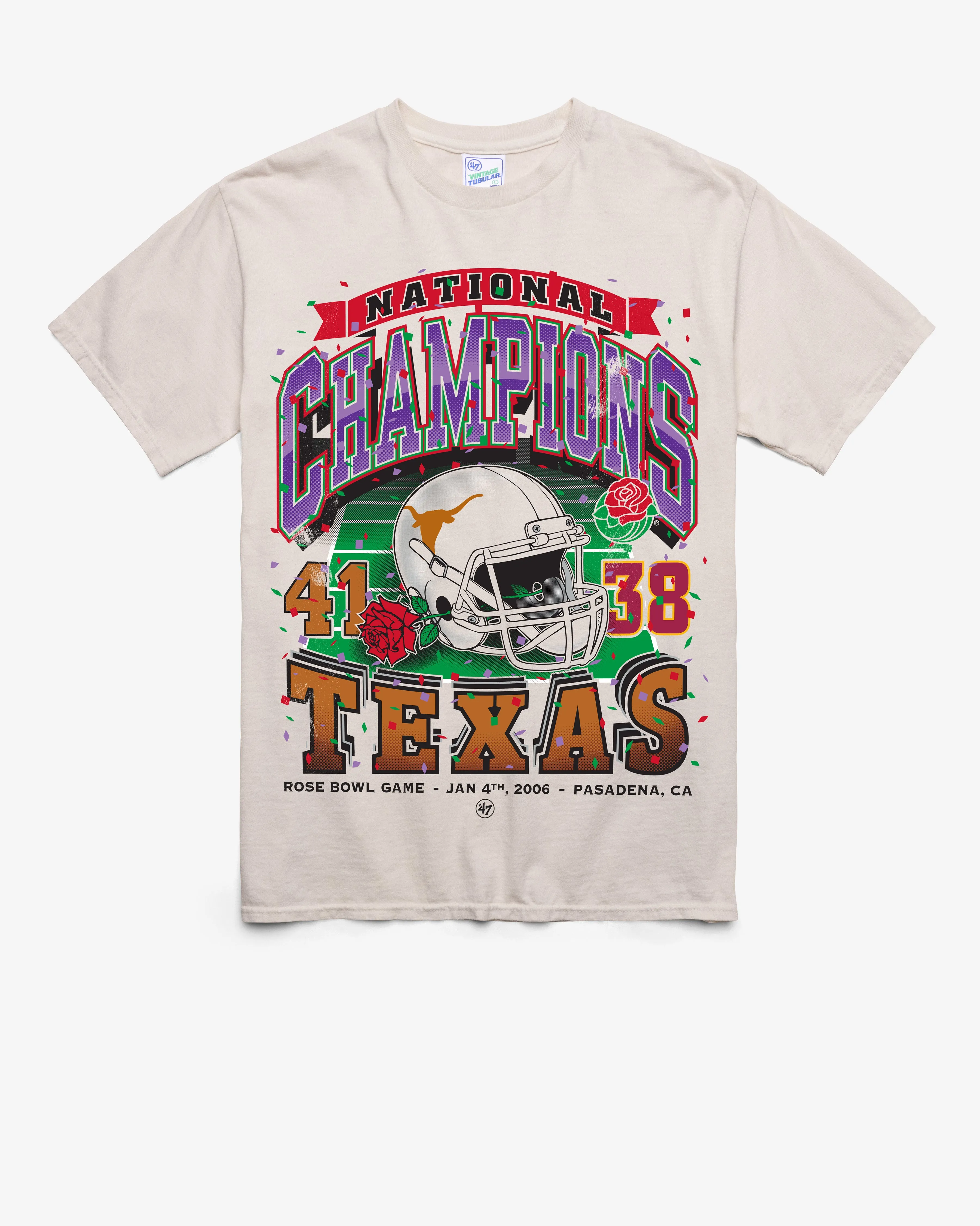 TEXAS LONGHORNS H-BOWLS LOCKER VINTAGE '47 TUBULAR TEE sold by 47