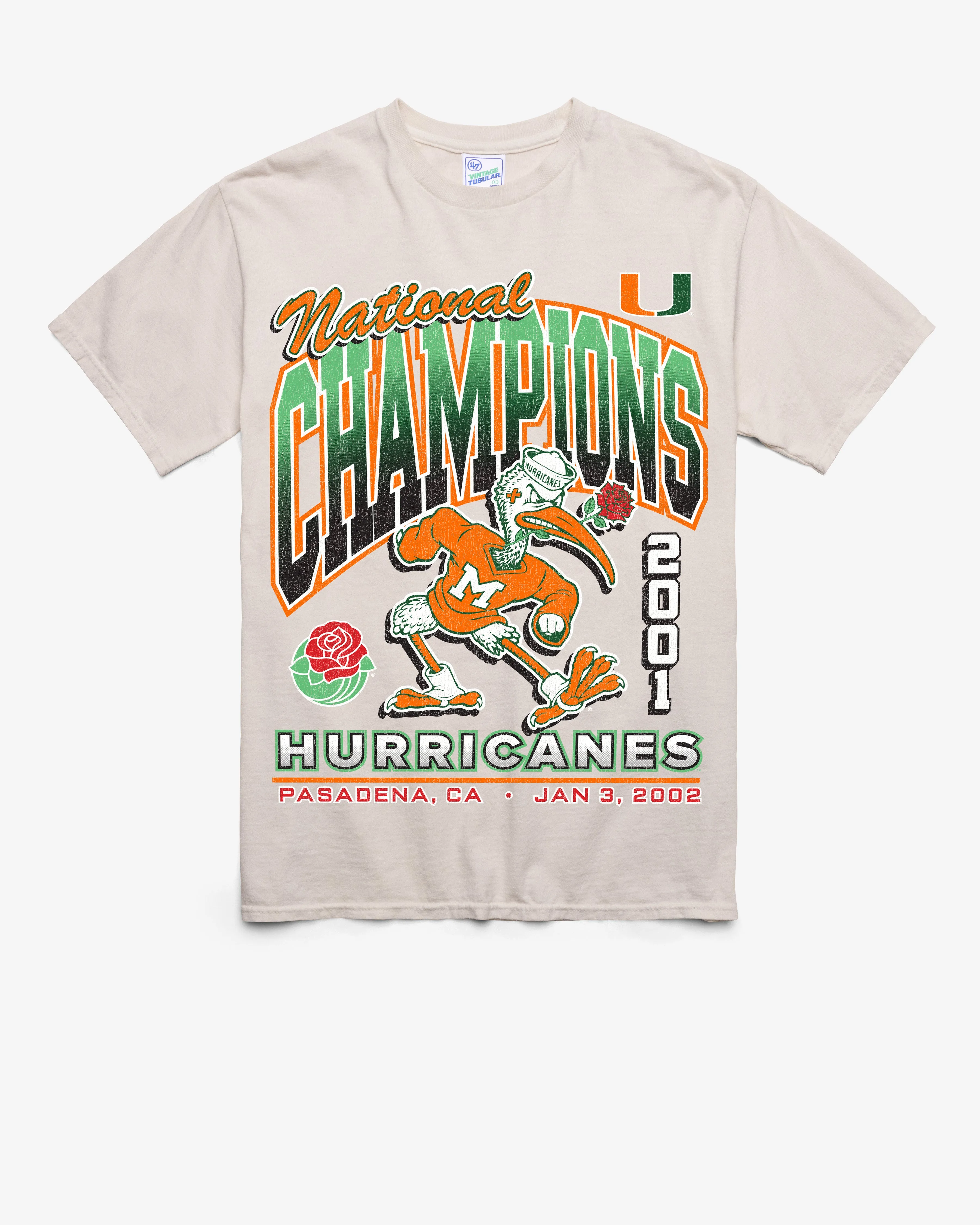 MIAMI HURRICANES H-BOWLS LOCKER VINTAGE '47 TUBULAR TEE sold by 47