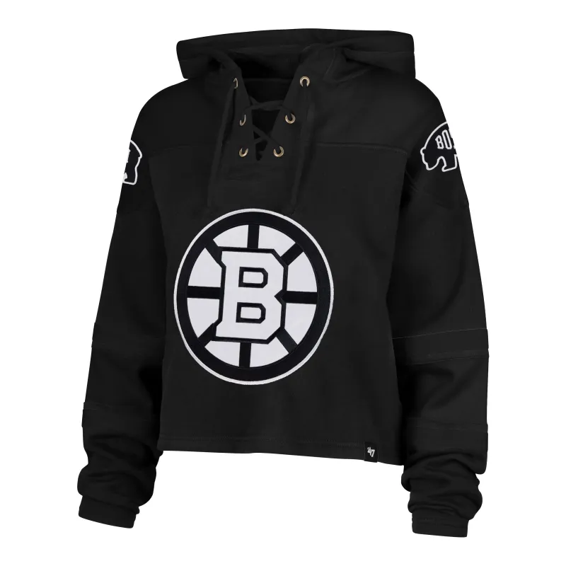 BOSTON BRUINS CROPPED '47 SUPERIOR LACER HOOD WOMENS sold by 47