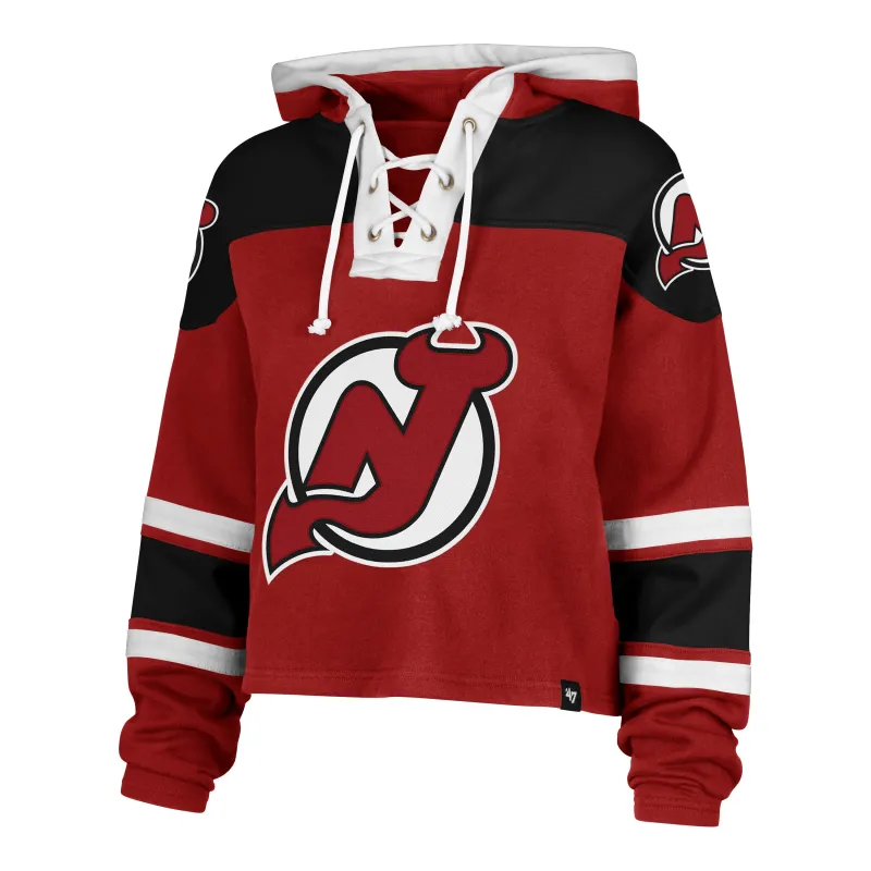 NEW JERSEY DEVILS CROPPED SUPERIOR '47 LACER HOOD WOMENS sold by 47