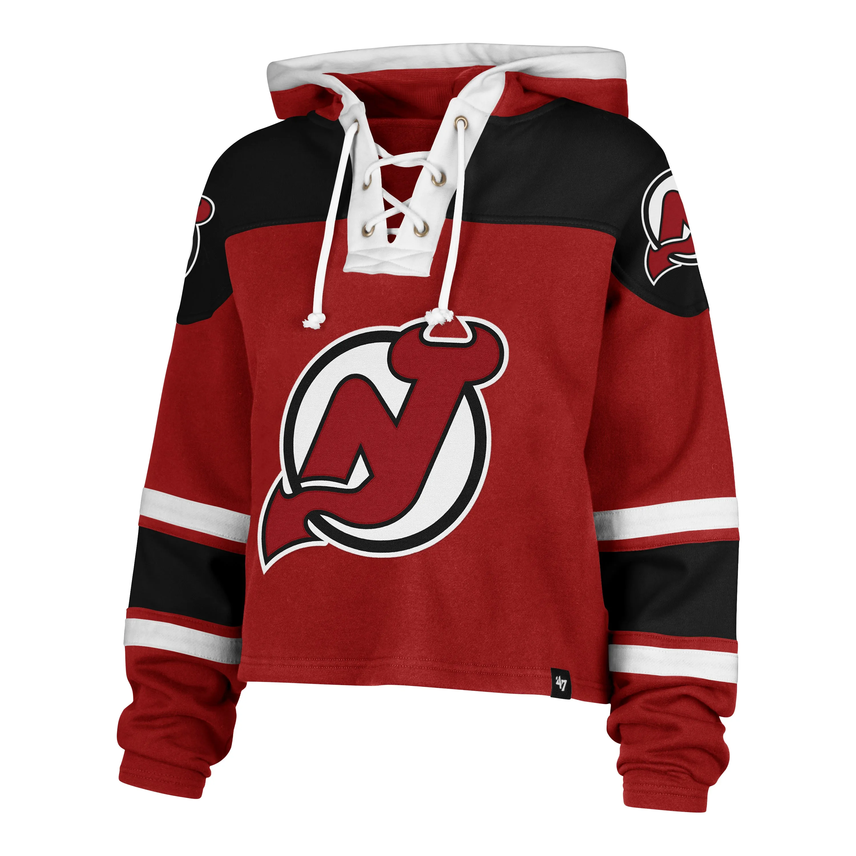 NEW JERSEY DEVILS CROPPED SUPERIOR '47 LACER HOOD WOMENS sold by 47