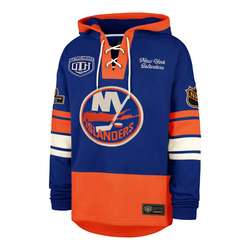 OLD TIME HOCKEY NEW YORK ISLANDERS VINTAGE PUCK DROP DUAL '47 HERITAGE LACER made by 47