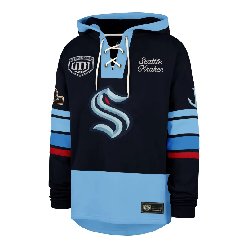 OLD TIME HOCKEY SEATTLE KRAKEN PUCK DROP DUAL '47 HERITAGE LACER made by 47