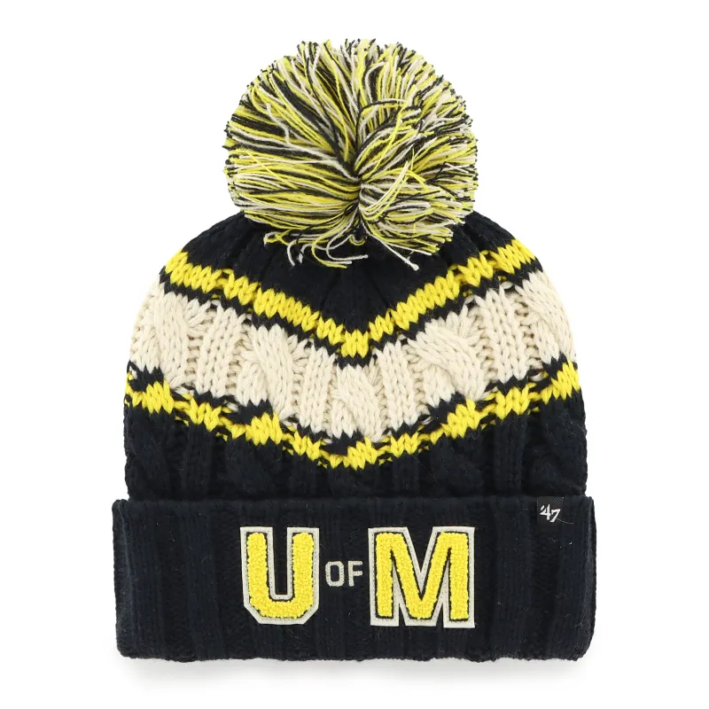 MICHIGAN WOLVERINES VINTAGE EMMA '47 CUFF KNIT WOMENS sold by 47