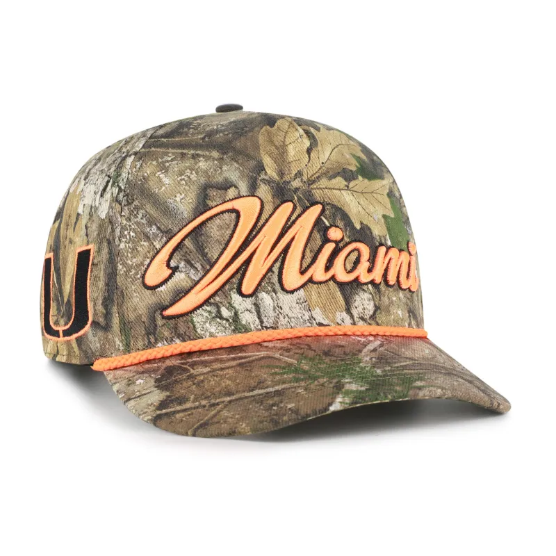 MIAMI HURRICANES OVERHAND SCRIPT REALTREE '47 HITCH sold by 47