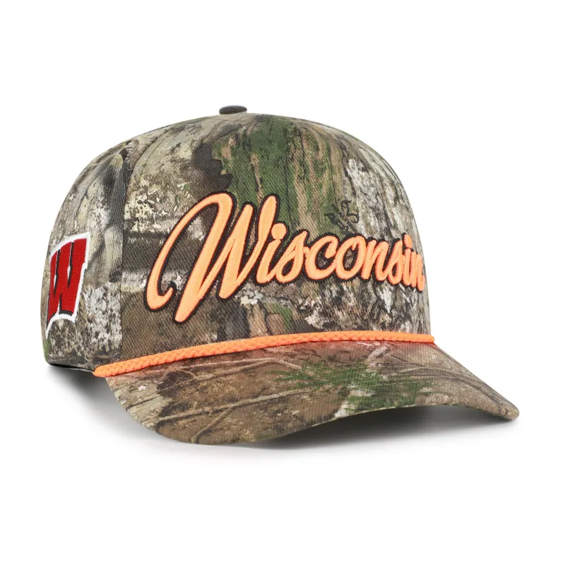 WISCONSIN BADGERS OVERHAND SCRIPT REALTREE '47 HITCH sold by 47