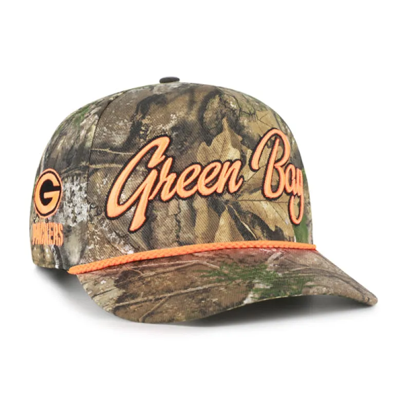 GREEN BAY PACKERS OVERHAND SCRIPT REALTREE '47 HITCH RELAXED FIT sold by 47