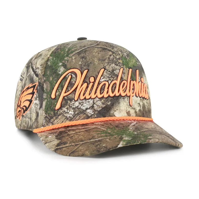 PHILADELPHIA EAGLES OVERHAND SCRIPT REALTREE '47 HITCH RELAXED FIT sold by 47