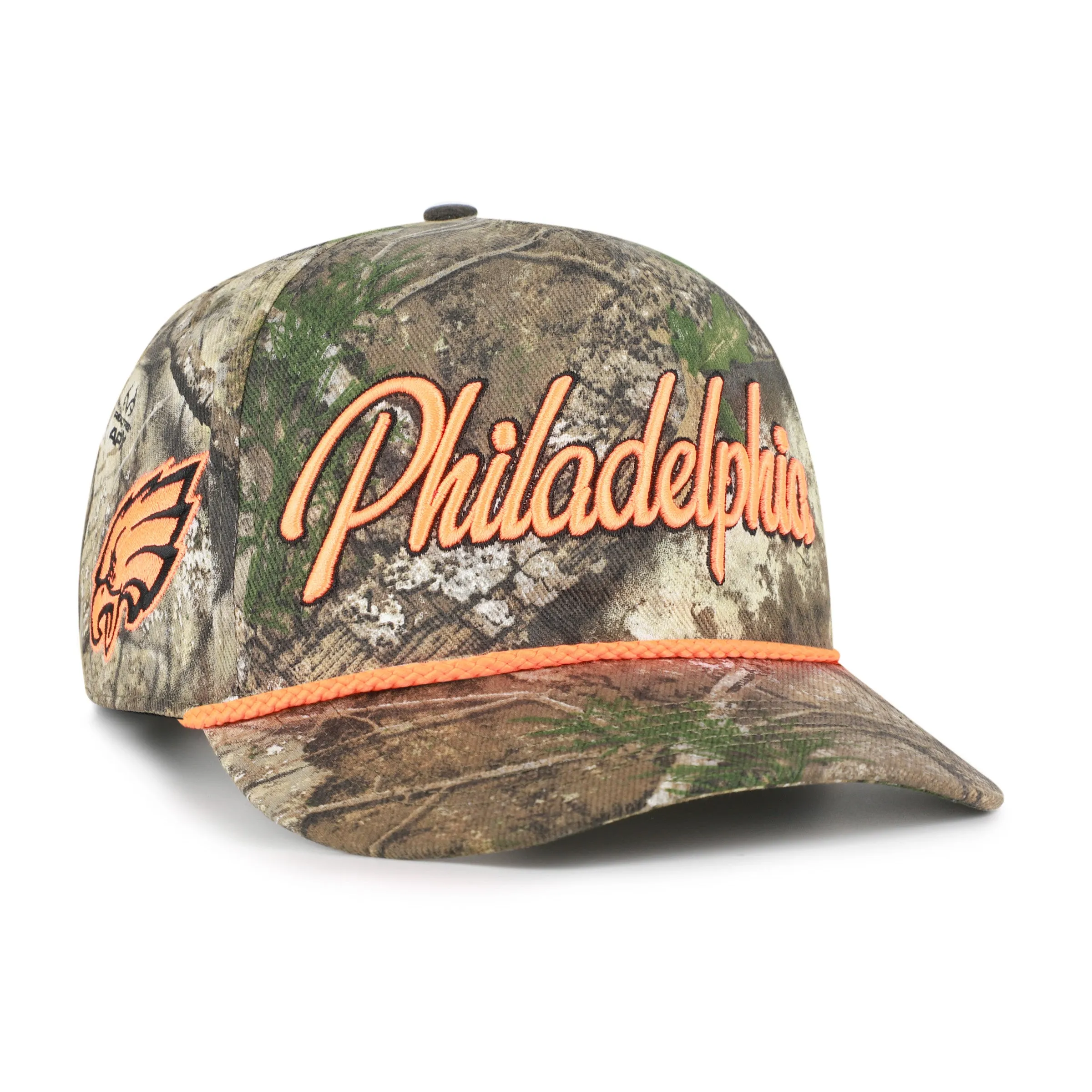 PHILADELPHIA EAGLES OVERHAND SCRIPT REALTREE '47 HITCH RELAXED FIT sold by 47
