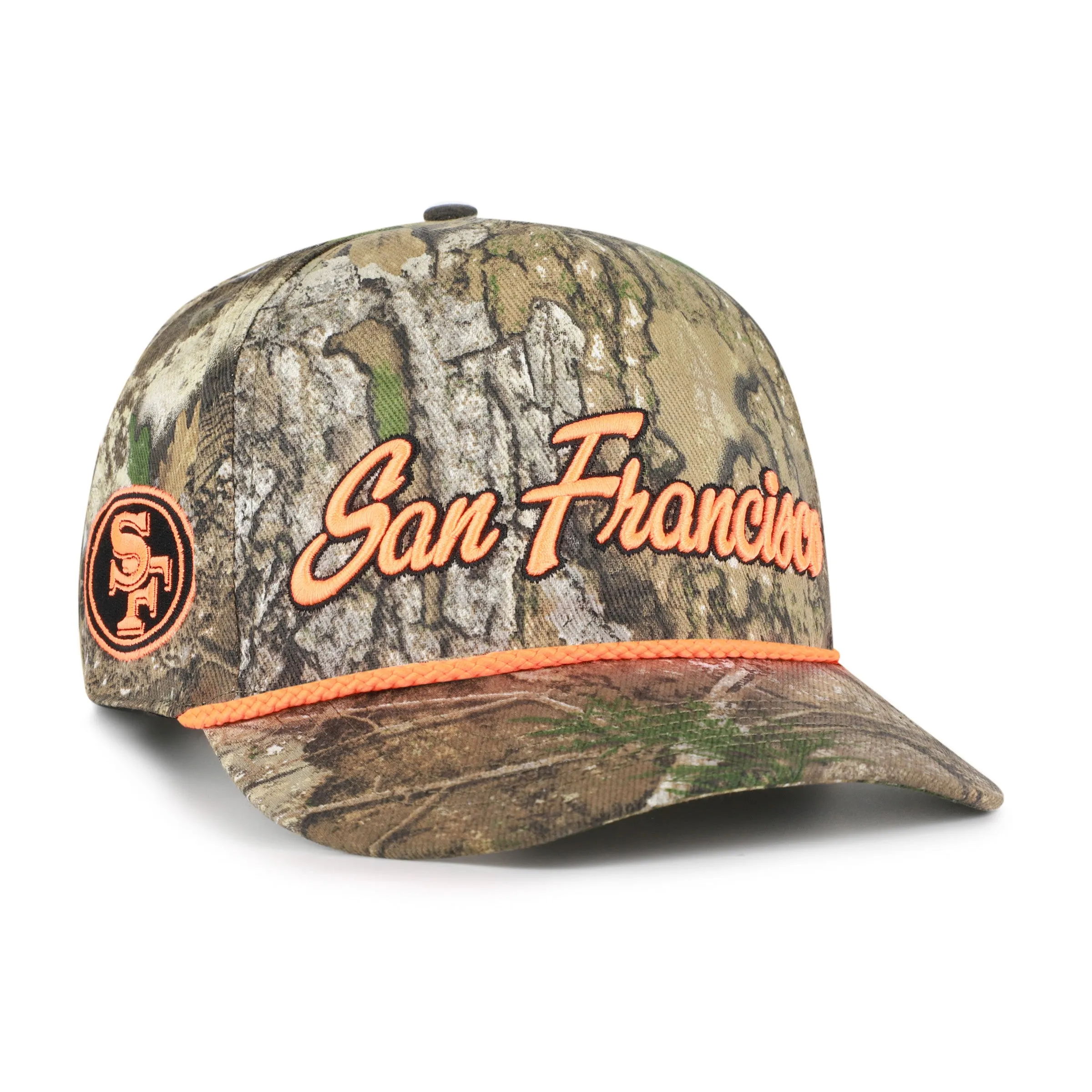 SAN FRANCISCO 49ERS OVERHAND SCRIPT REALTREE '47 HITCH RELAXED FIT sold by 47