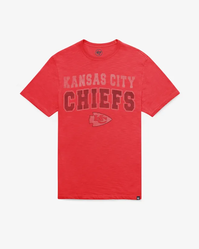 KANSAS CITY CHIEFS STADIUM WAVE '47 SCRUM TEE made by 47