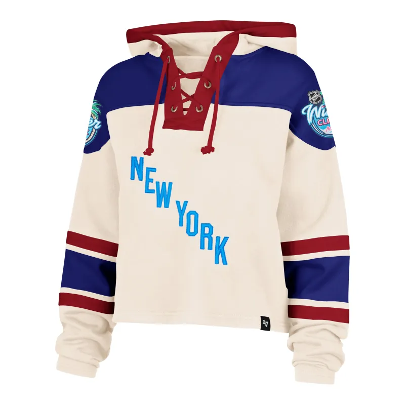 NEW YORK RANGERS WINTER CLASSIC CROPPED '47 SUPERIOR LACER HOOD WOMENS sold by 47
