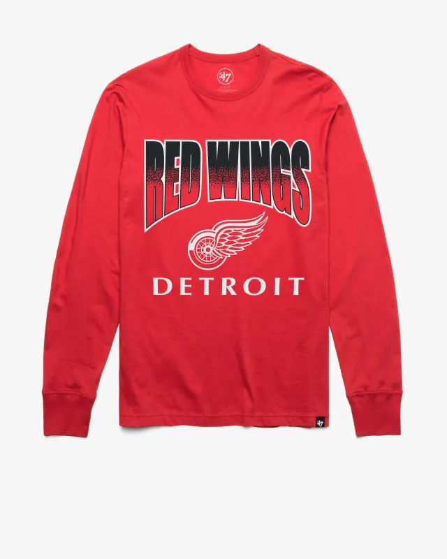 DETROIT RED WINGS SWEEP DOWN  '47 FRANKLIN LONG SLEEVE TEE made by 47