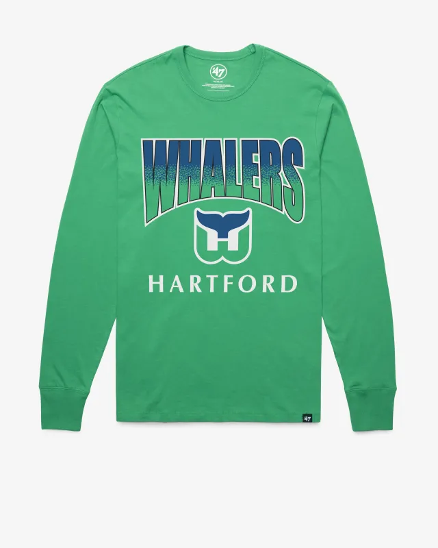 HARTFORD WHALERS VINTAGE SWEEP DOWN '47 FRANKLIN LONG SLEEVE TEE made by 47