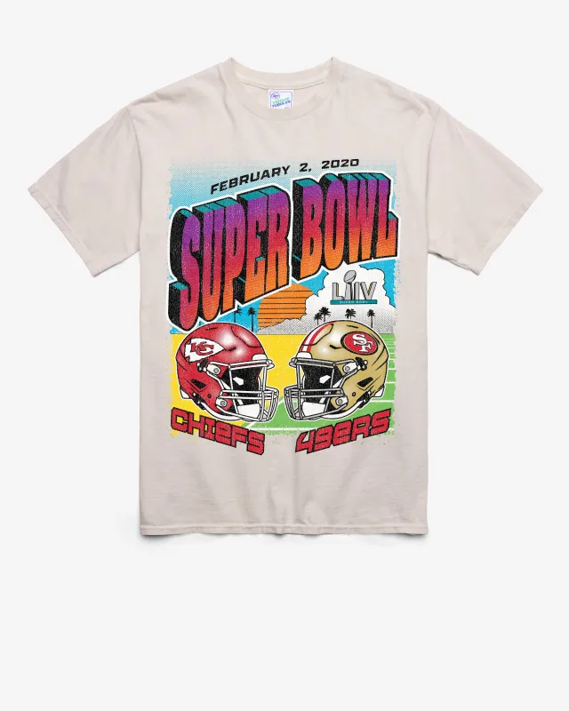 KANSAS CITY CHEIFS X SAN FRANCISCO 49ERS SUPER BOWL GRIDIRON DUELING '47 TUBULAR TEE sold by 47