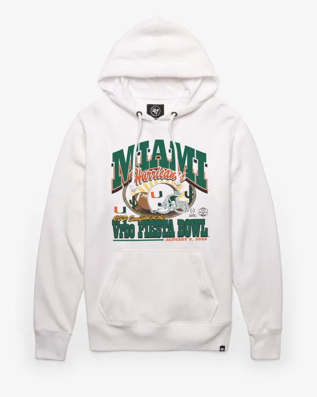 MIAMI HURRICANES FIESTA BOWL '47 HEADLINE HOOD made by 47