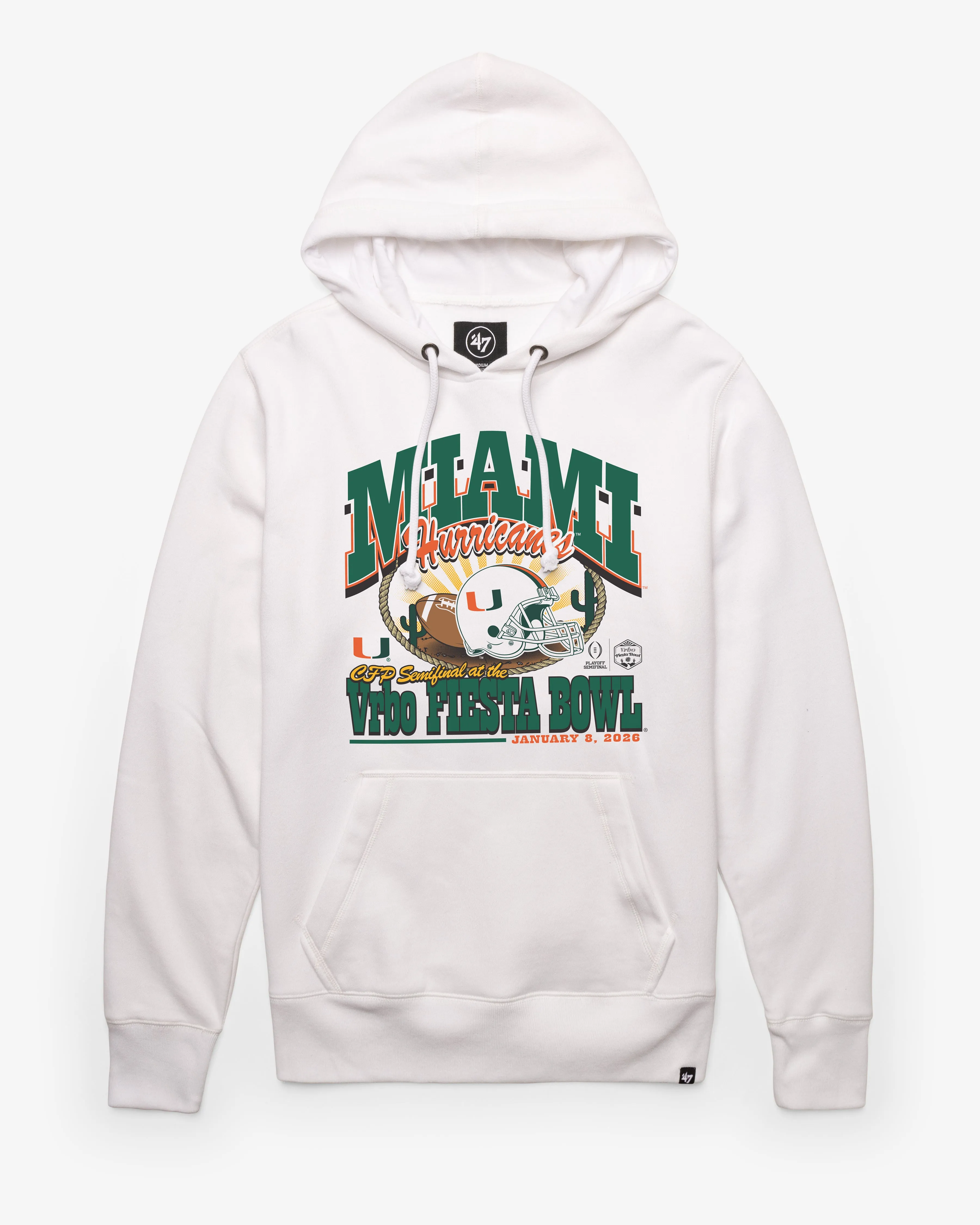 MIAMI HURRICANES FIESTA BOWL '47 HEADLINE HOOD sold by 47