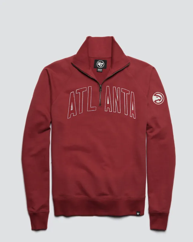 ATLANTA HAWKS BANKS '47 HARRIS SCRIMMAGE 1/4 ZIP sold by 47