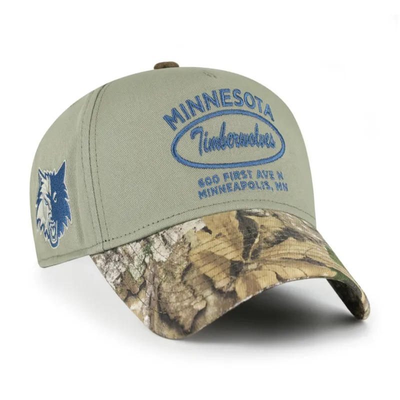 MINNESOTA TIMBERWOLVES REALTREE OVAL PATCH '47 MVP made by 47