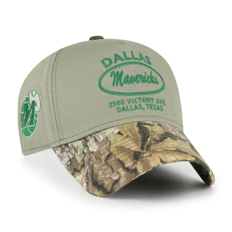 DALLAS MAVERICKS REALTREE OVAL PATCH '47 MVP made by 47