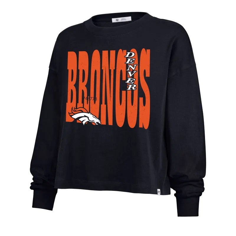 DENVER BRONCOS BOLD STACK '47 SYDNEY LONG SLEEVE TEE WOMENS sold by 47